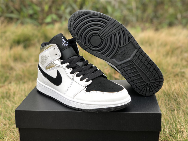 2019 Air Jordan 1 Mid “Alternate Think 16” White/Silver-Black Shoes