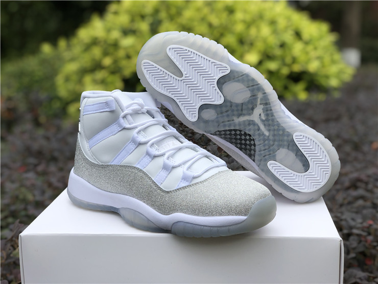 new jordans white and silver