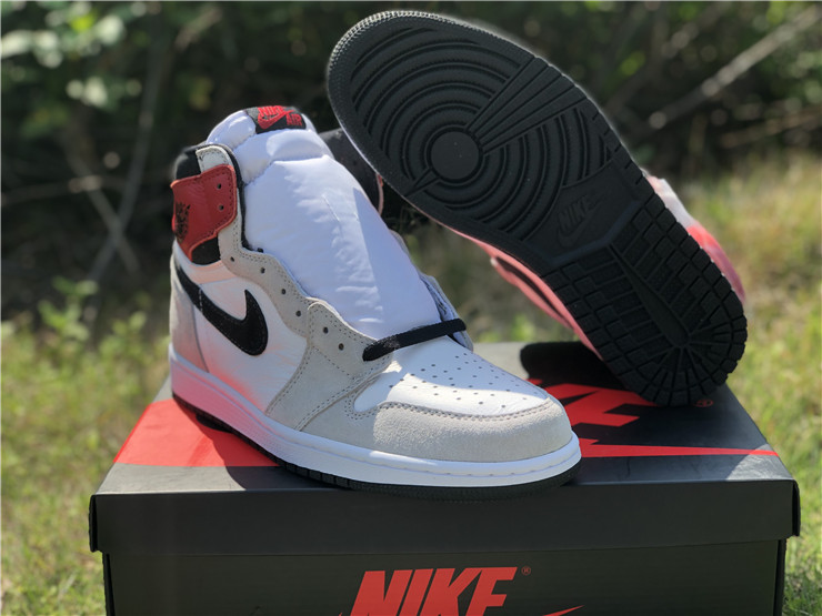retro 1 grey and red