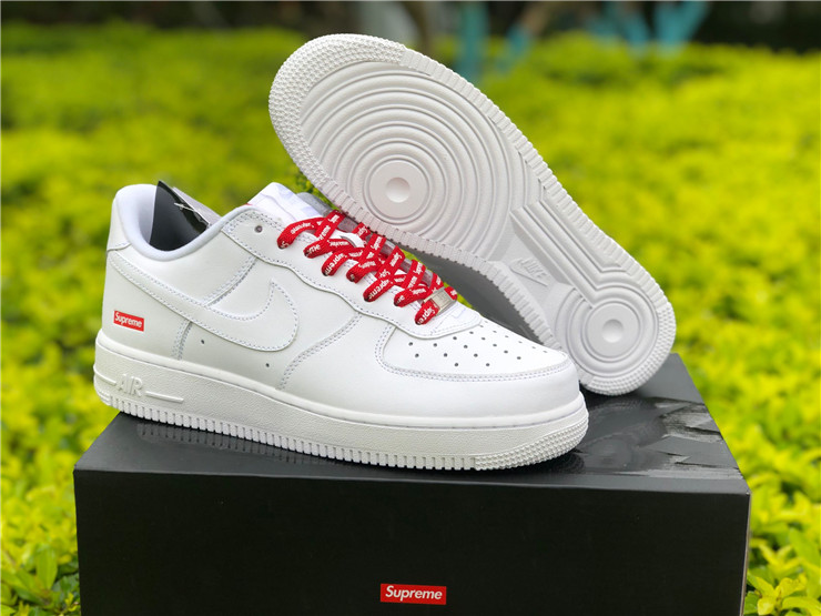 Supreme x Nike Air Force 1 Low White For Sale CU9225-100