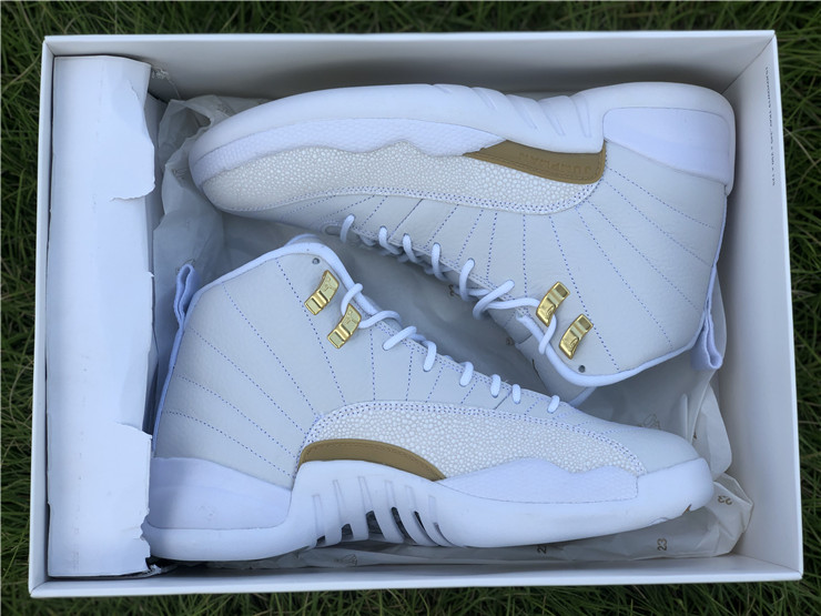 white and gold 12s