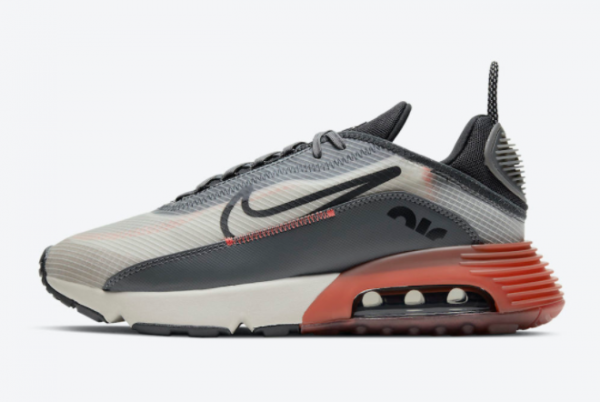 2021 Latest Nike Air Max 2090 Grey Clay Brown Shoes CV8835-001