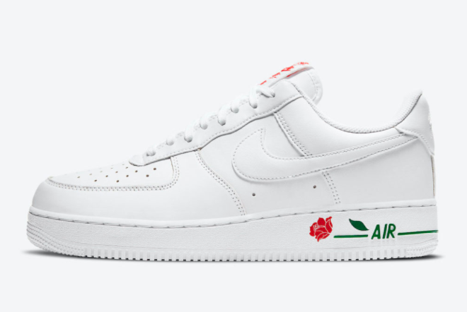 2021 Nike AF1 Air Force 1 Low White Rose For Sale CU6312-100