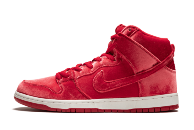 Cheap Nike SB Dunk High Premium Red Velvet Sneaker 313171-661