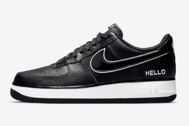 New Release Nike Air Force 1 Low Hello Black White CZ0327-001