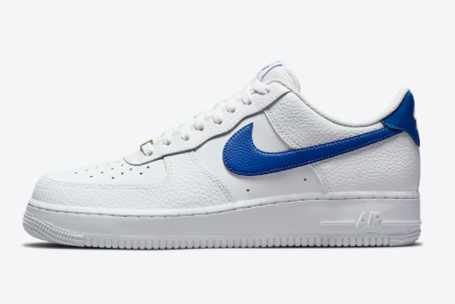 Nike Air Force 1 Low White Royal Blue Basketball Shoes DM2845-100