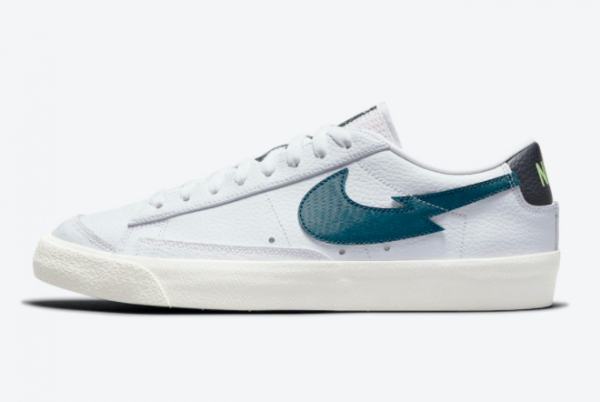 Nike Blazer Low ’77 Aquamarine White Lime Green Running Shoes DJ6895-100