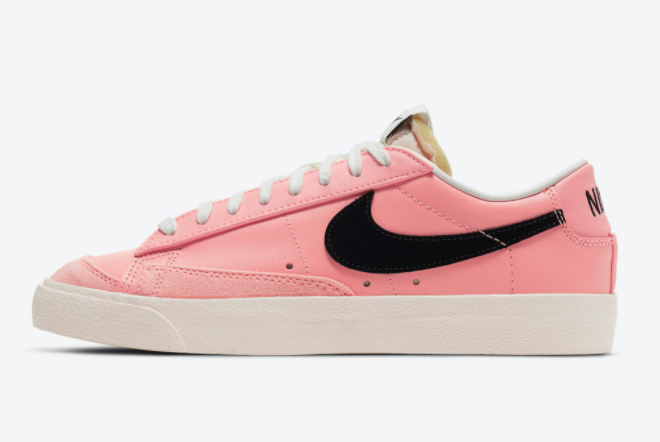 Womens Nike Blazer Low Pink and Black DJ5935-600