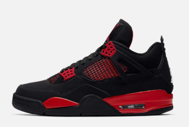 2021 Air Jordan 4 Red Thunder Basketball Shoes CT8527-016