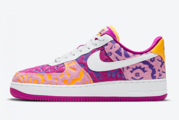 2021 New Nike Air Force 1 07 Low Red Plum Womens Sneakers DD5516-584