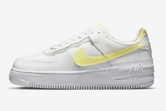 Nike Air Force 1 Shadow White Yellow Sneakers On Sale DM3034-100