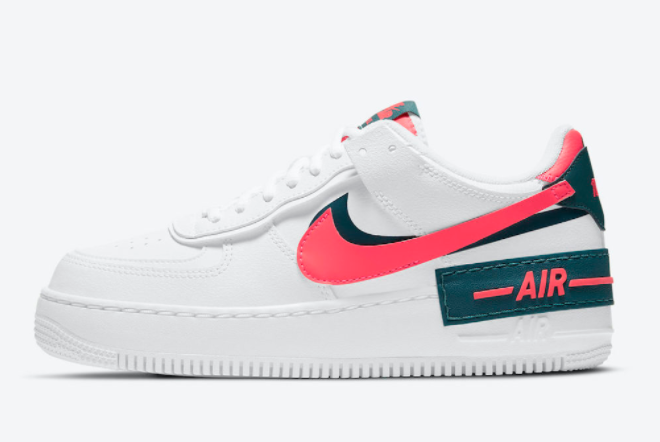 Women's Nike Air Force 1 Shadow Solar Red Lifestyle Shoes DB3902-100