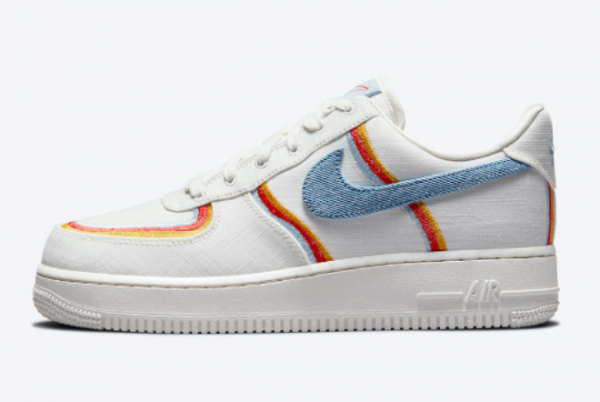 Nike AF1 Air Force 1 Low Sail Armory Blue For Girls DJ4655-133