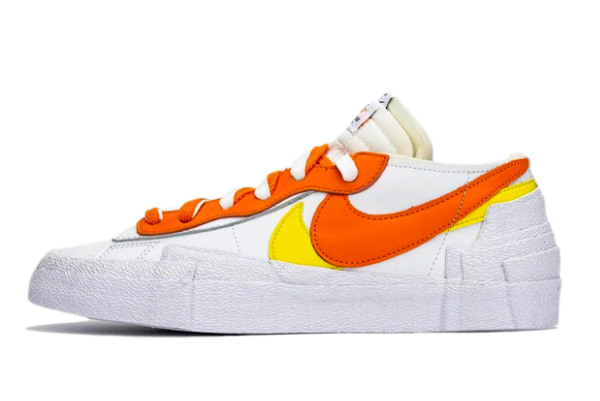 Sacai x Nike Blazer Low White/Magma Orange Outlet Online DD1877-100