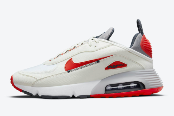 2021 Nike Air Max 2090 White Red-Blue-Grey For Running DH7708-100