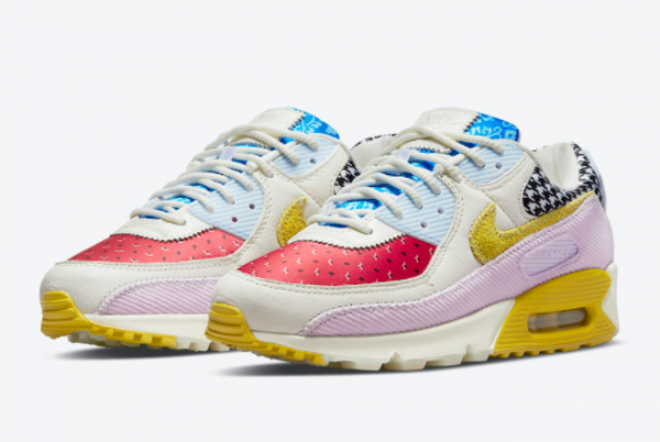 2021 Nike Air Max 90 Multi Prints and Materials For Sale DM8075-100-2