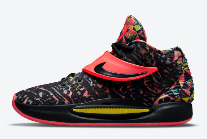 Nike KD 14 Ky-D Floral Red Black Basketball Shoes CW3935-002