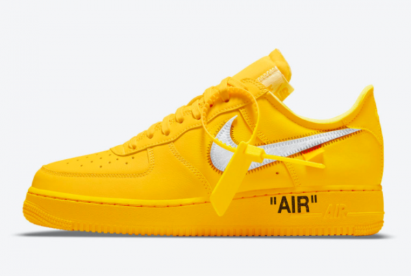 2021 Off-White x Nike Air Force 1 University Gold Outlet DD1876-700