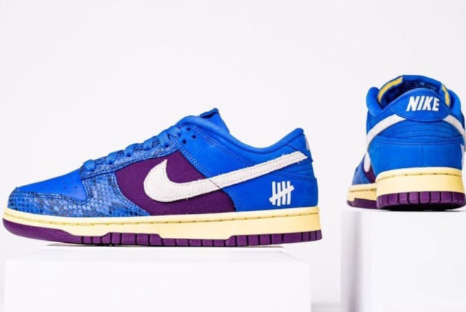 2021 Undefeated x Nike Dunk Low in Blue Purple DH6508-400