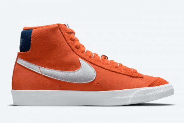 Cheap Nike Blazer Mid ’77 First Use Orange White Sale DC3433-800-3