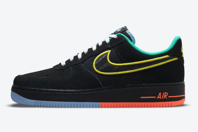 New Nike Air Force 1 Low Black Green For Sale DM9051-001