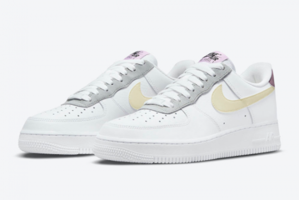 2021 Best Nike Air Force 1 Low White/Yellow-Purple DN4930-100-2