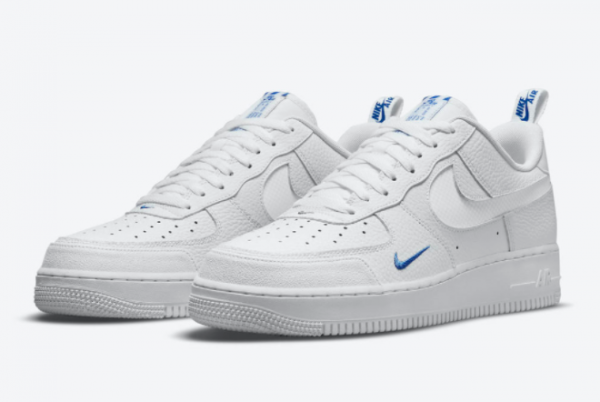 2021 Cheap Price Nike Air Force 1 Low White and Blue DN4433-100-2
