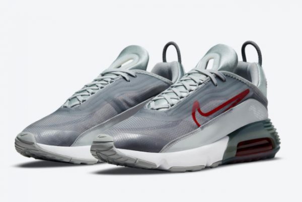 2021 New Nike Air Max 2090 Grey and Red For Sale DM9101-001-1