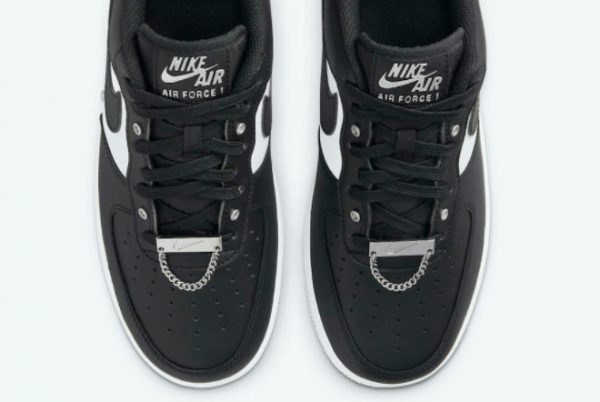 2021 Nike Air Force 1 Low Black White Outlet Online DA8571-001-1