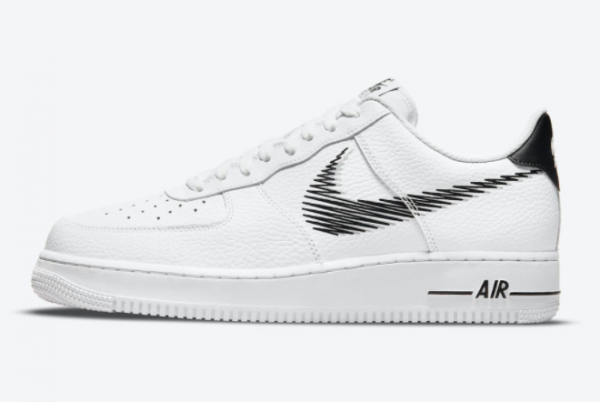 2021 Nike Air Force 1 Low Zig Zag White and Black For Sale DN4928-100