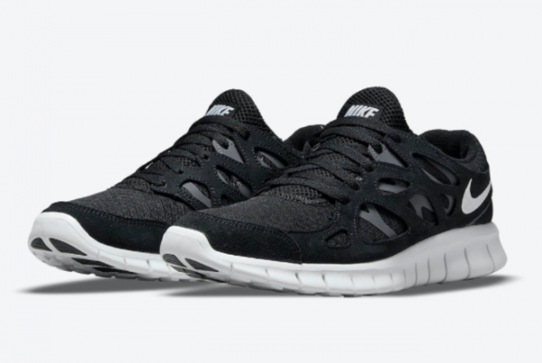2021 Nike Free Run 2 White Black For Sale 537732-004-3