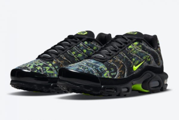 Buy Nike Air Max Plus Black Green Running Shoes DM9594-001-2