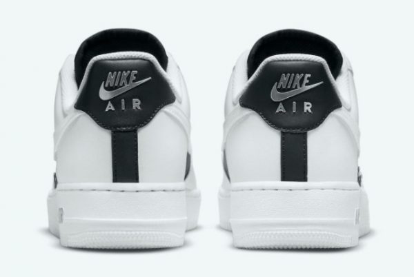 Nike AF1 Air Force 1 Low Snap Button Bling Black White DA8571-100-3