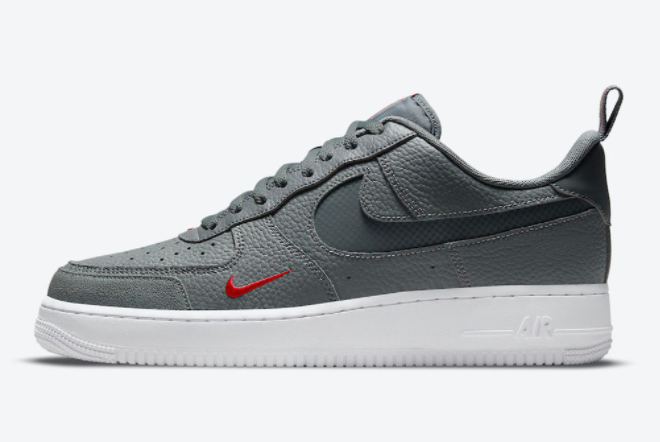 Nike Air Force 1 Low Grey Red White Hot Sell DN4433-001