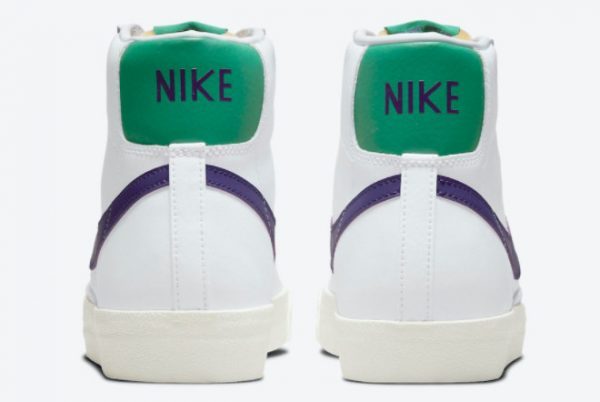 Nike Blazer Mid 77 White Green Purple Casual Shoes DO1157-100-2