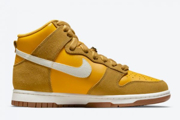 Nike Dunk High First Use University Gold White For Sale DH6758-700-1