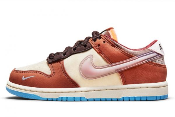 Social Status x Nike Dunk Low Canvas/Mid Soft Pink-Burnt Brown DM3350-700