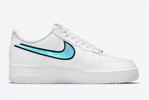 Cheap Nike AF1 Air Force 1 Low White Iridescent Swooshes DN4925-100-1