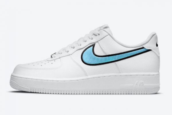 Cheap Nike AF1 Air Force 1 Low White Iridescent Swooshes DN4925-100