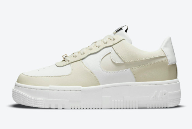 Men and Women Nike Air Force 1 Pixel Cashmere Sneakers CK6649-702