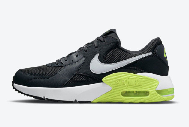 2021 Black Friday Nike Air Max Excee Black Volt Shoes CD4165-016
