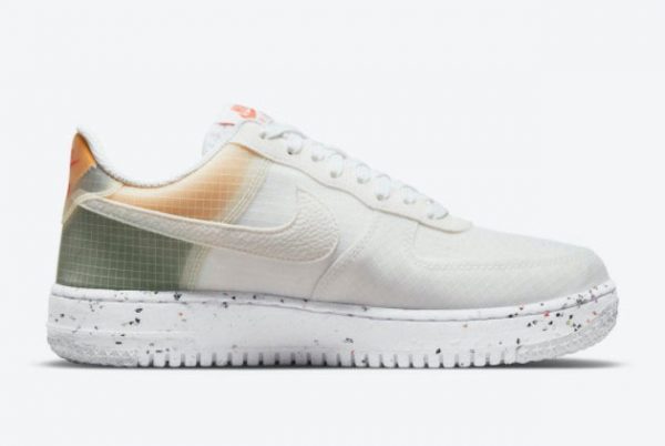 2021 Latest Nike Air Force 1 Crater White Orange DH2521-100-1