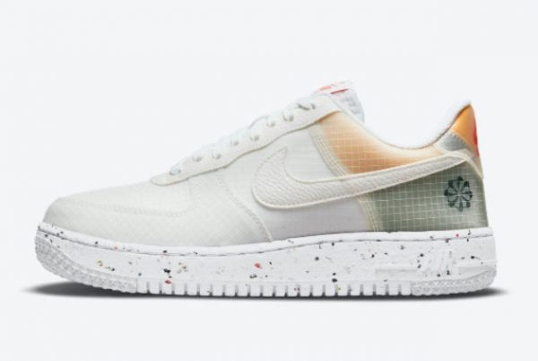 2021 Latest Nike Air Force 1 Crater White Orange DH2521-100