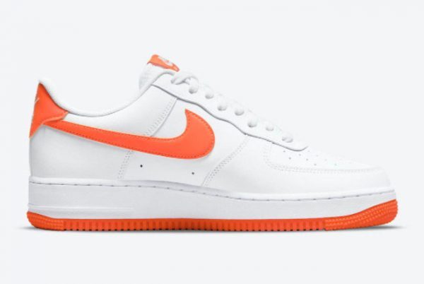 2021 Nike Air Force 1 Low White Orange Sneakers Restock DC2911-101-1
