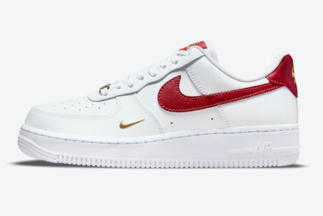 Buy New Nike Air Force 1 07 Essential White/Gym Red CZ0270-104