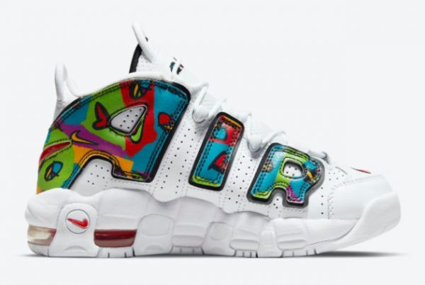 Girls Nike Air More Uptempo Peace, Love, Swoosh For Sale DM8155-100-1