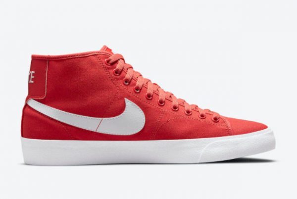 New Nike SB Blazer Court Mid Red White Sneakers DC8901-600-1
