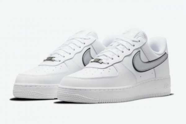 Nike AF1 Air Force 1 Low Shoes White Metallic DD1523-100-1