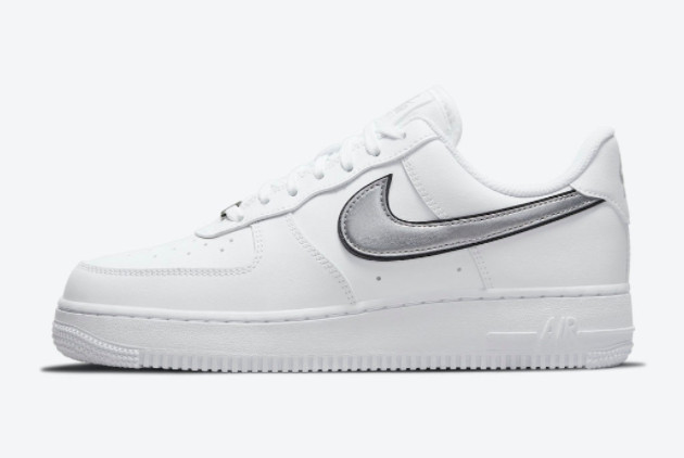 Nike AF1 Air Force 1 Low Shoes White Metallic DD1523-100