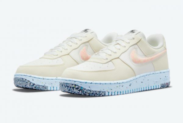 Nike Air Force 1 Crater Cream White Pink New Sale DH0927-100-1
